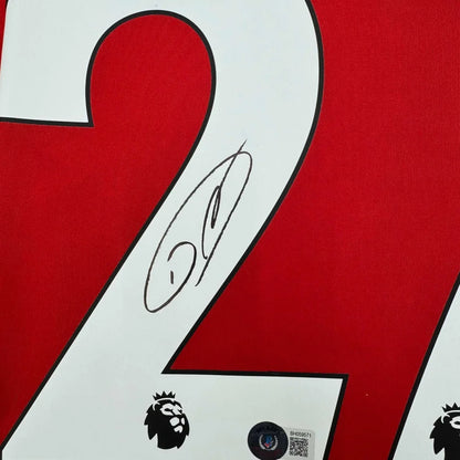 Autographed Darwin Nunez Liverpool red custom jersey number 2 with signature