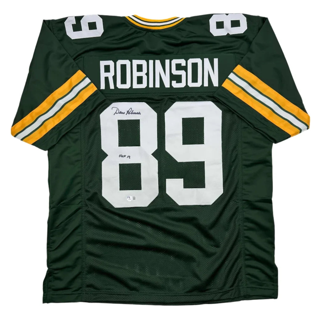Autographed Dave Robinson Green Bay Packers custom jersey with number 89