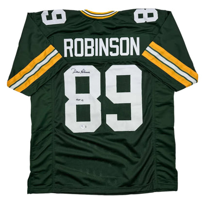Autographed Dave Robinson Green Bay Packers custom jersey with number 89
