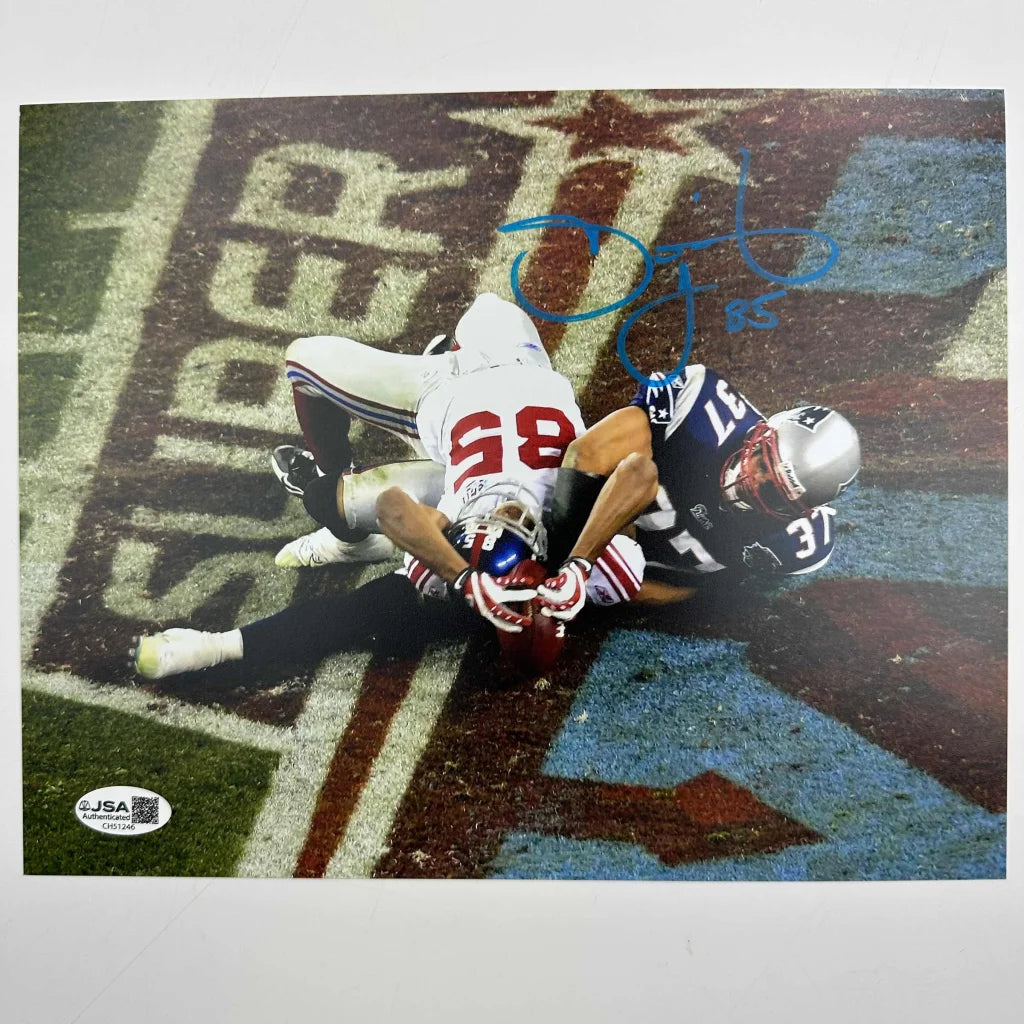 Autographed David Tyree The Catch Super Bowl XLII Giants 8x10 Photo