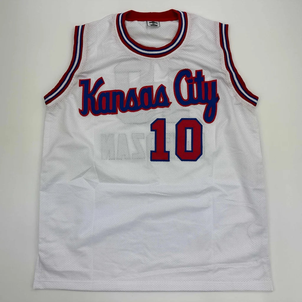 Autographed DeMar DeRozan Sacramento White Kansas City Retro Basketball Jersey Beckett BAS COA | Authenticated Signed Sports Jersey | vintageantiquesgifts.com