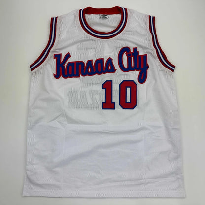 Autographed DeMar DeRozan Sacramento White Kansas City Retro Basketball Jersey Beckett BAS COA | Authenticated Signed Sports Jersey | vintageantiquesgifts.com