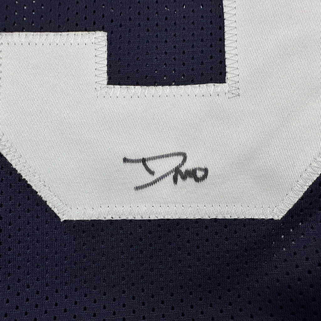 Autographed/Signed DeMarvion Overshown Dallas Thanksgiving Day Football Jersey JSA COA