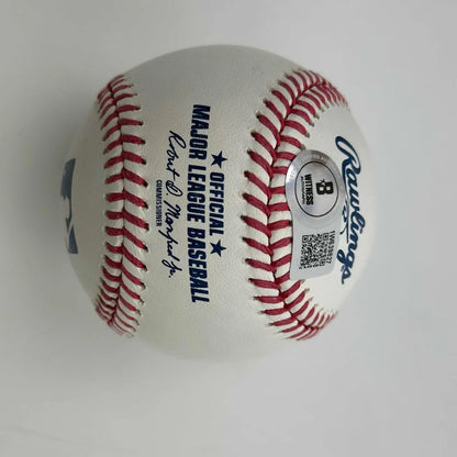 Autographed/Signed Derek Lee Rawlings Official Major League Baseball ROML Beckett BAS COA