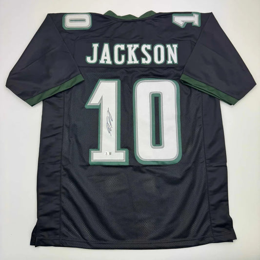 Autographed DeSean Jackson Philadelphia Black Football Jersey Beckett BAS COA | Hall of Fame Sports Memorabilia | vintageantiquesgifts.com