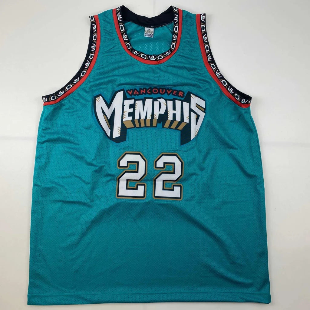 Teal custom jersey with Memphis and 22 for professional sports league collectibles