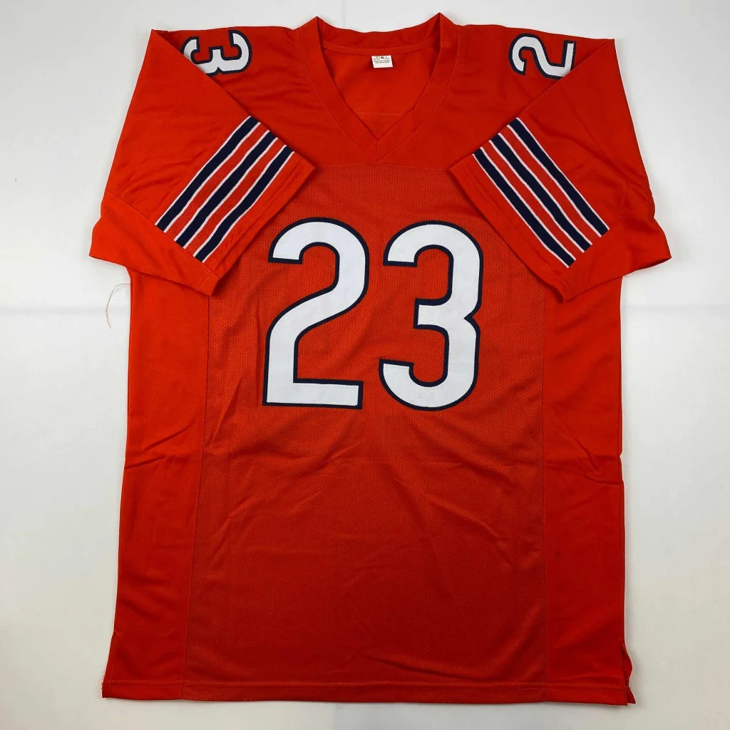 Orange custom jersey with number 23 from Devin Hester signed sports league collectible
