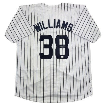 Autographed Devin Williams New York Pinstripe Baseball Jersey JSA COA | Hall of Fame Sports Memorabilia | vintageantiquesgifts.com