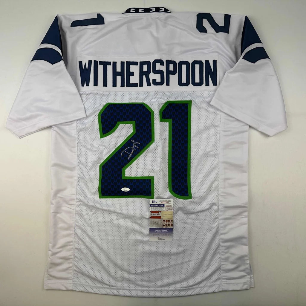 Autographed Witherspoon 21 custom jersey from professional sports league collectible