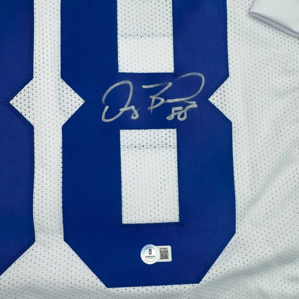 Autographed Dez Bryant Dallas White Football Jersey Beckett BAS COA | Authenticated Signed Sports Jersey | vintageantiquesgifts.com