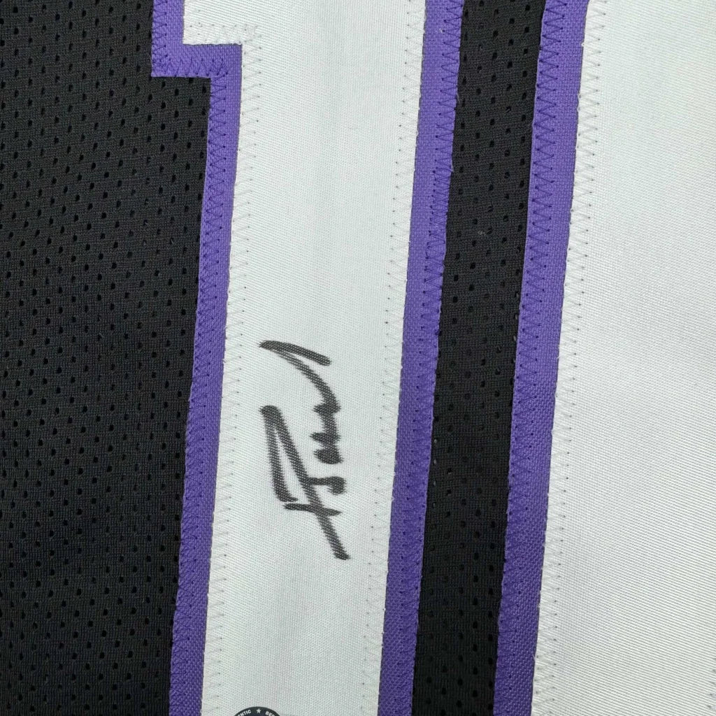 Autographed Domantas Sabonis Sacramento Black Basketball Jersey Beckett BAS COA | Authenticated Signed Sports Jersey | vintageantiquesgifts.com