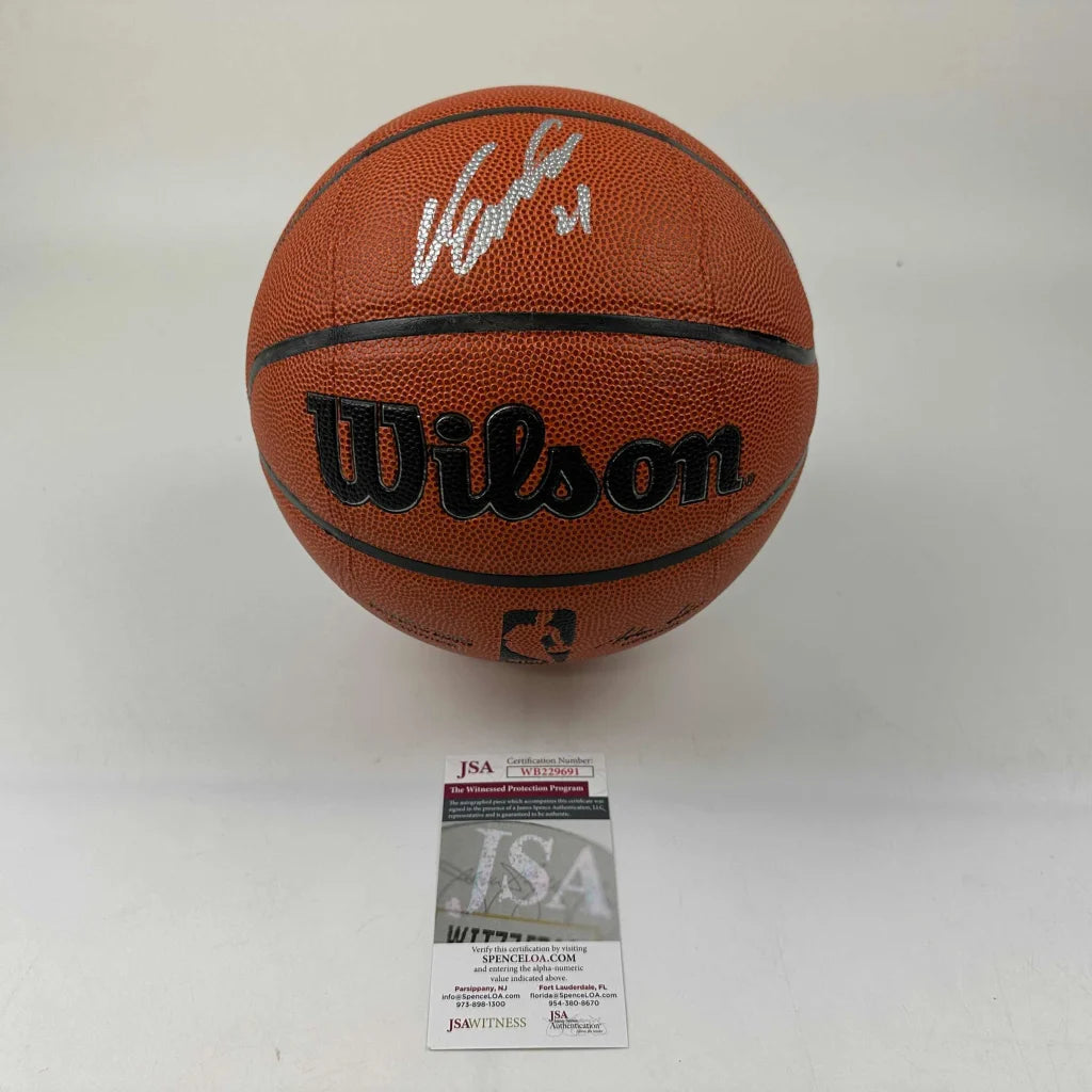 Autographed Dominique Wilkins Atlanta Hawks Full Size Wilson Basketball JSA COA | Hall of Fame Sports Memorabilia | vintageantiquesgifts.com