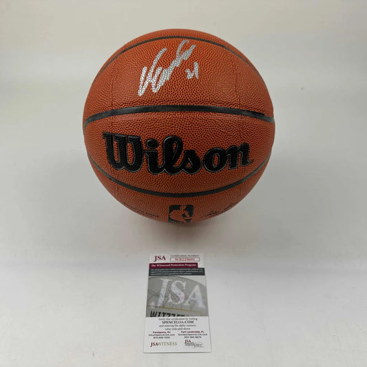 Autographed Dominique Wilkins Atlanta Hawks Full Size Wilson Basketball JSA COA | Hall of Fame Sports Memorabilia | vintageantiquesgifts.com