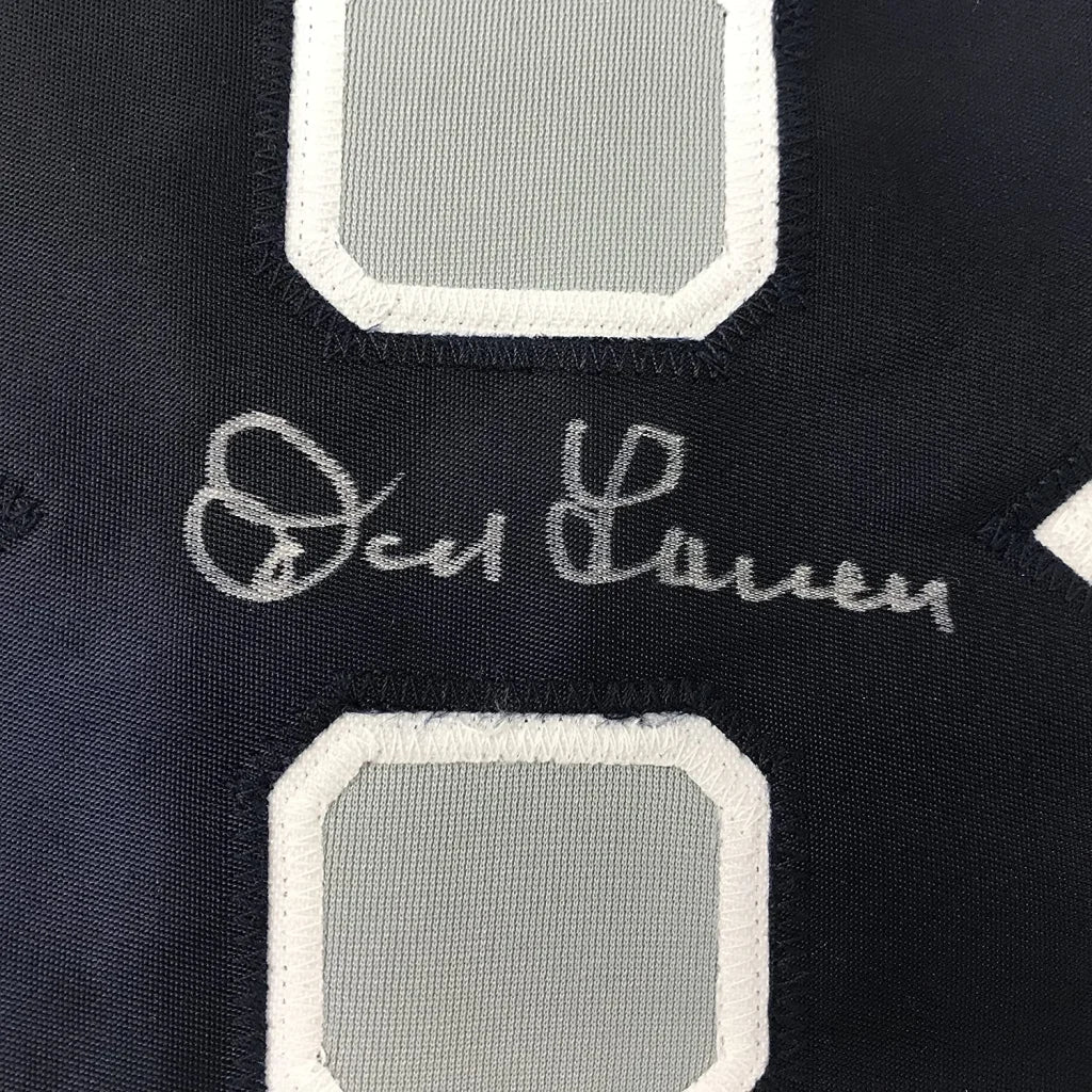Dark blue custom jersey with white-outlined gray patches from Professional Sports League