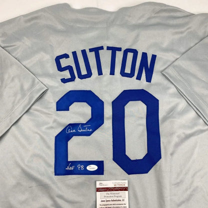 Signed Don Sutton #20 baseball jersey from Professional Sports League, authentic custom jersey