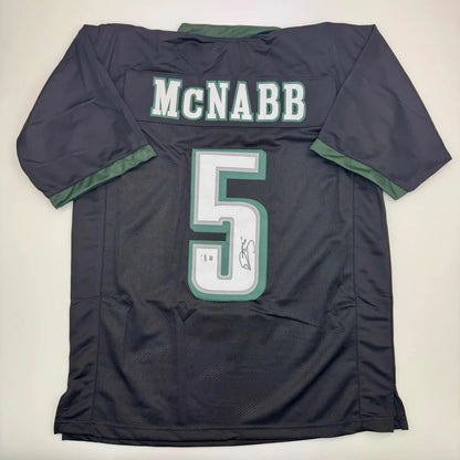 Autographed Donovan McNabb Philadelphia Black Football Jersey JSA COA | Hall of Fame Sports Memorabilia | vintageantiquesgifts.com