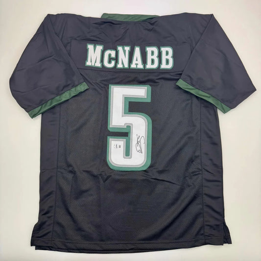 Autographed Donovan McNabb Philadelphia Black Football Jersey JSA COA | Hall of Fame Sports Memorabilia | vintageantiquesgifts.com