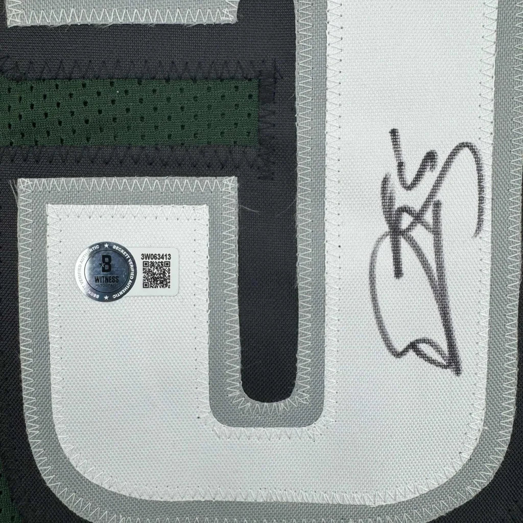 Autographed Donovan McNabb Philadelphia Green Football Jersey Beckett BAS COA | Authenticated Signed Sports Jersey | vintageantiquesgifts.com