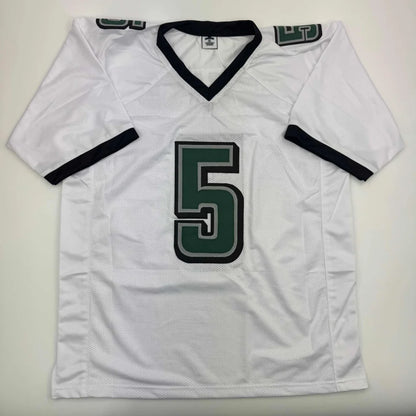 Autographed Donovan McNabb Philadelphia White Football Jersey JSA COA | Authenticated Signed Sports Jersey | vintageantiquesgifts.com