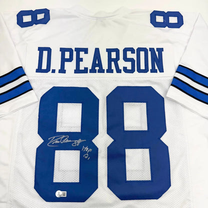 Authentic Dallas Cowboys Drew Pearson custom jersey with autograph from professional sports league