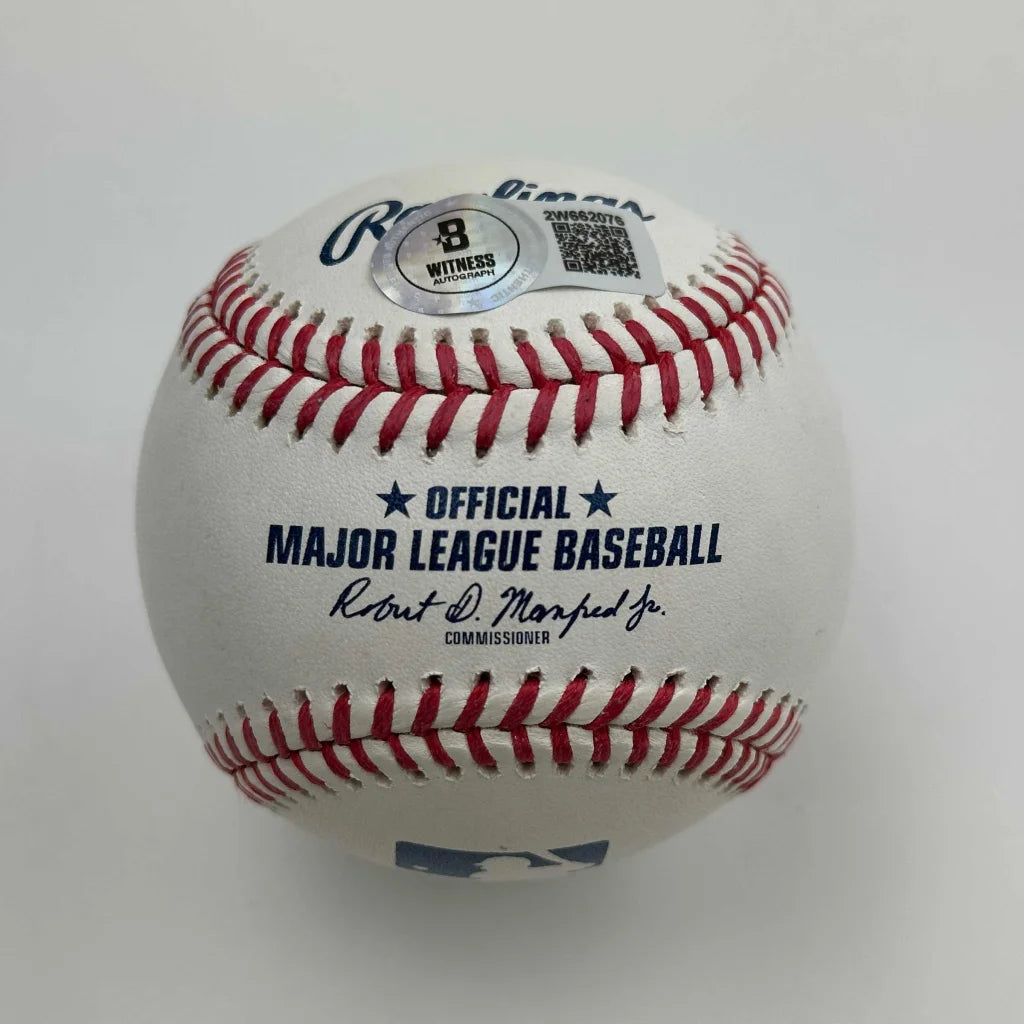 Autographed Dwight Gooden 1986 World Series Rawlings MLB baseball
