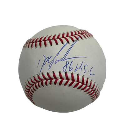 Autographed Dwight Gooden 1986 World Series Rawlings MLB baseball with blue signature