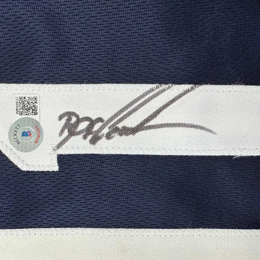 Autographed Dwight Doc Gooden New York Blue Baseball Jersey Beckett BAS COA | Authenticated Signed Sports Jersey | vintageantiquesgifts.com