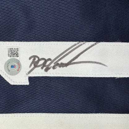 Autographed Dwight Doc Gooden New York Blue Baseball Jersey Beckett BAS COA | Authenticated Signed Sports Jersey | vintageantiquesgifts.com