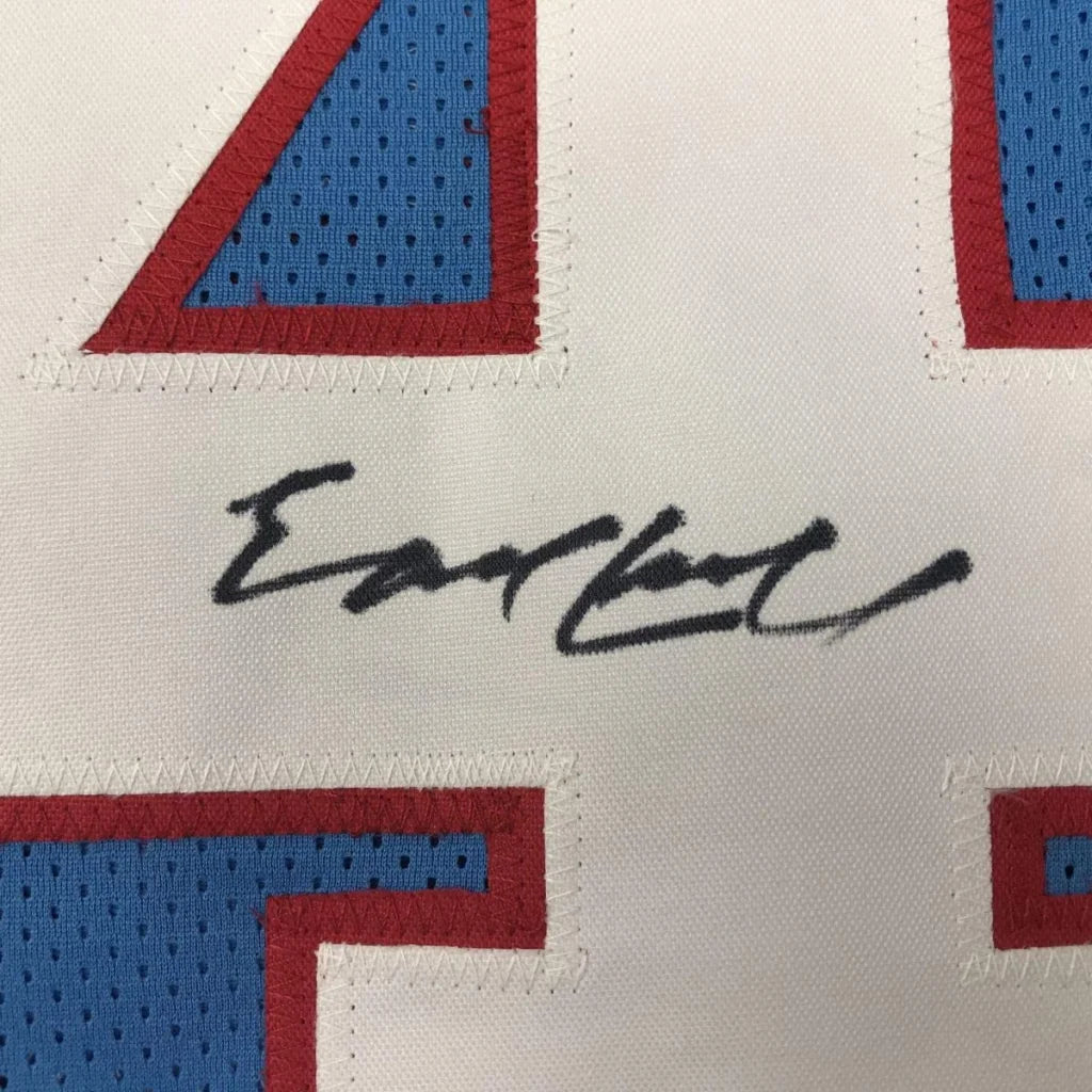 Autographed Earl Campbell custom Houston Oilers jersey with JSA COA