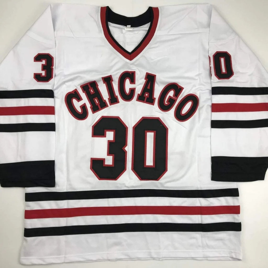 Autographed Ed Belfour Chicago White Hockey Jersey JSA COA | Authenticated Signed Sports Jersey | vintageantiquesgifts.com