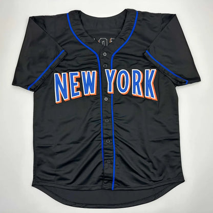 Autographed Edgardo Alfonzo New York Black Baseball Jersey JSA COA | Authenticated Signed Sports Jersey | vintageantiquesgifts.com