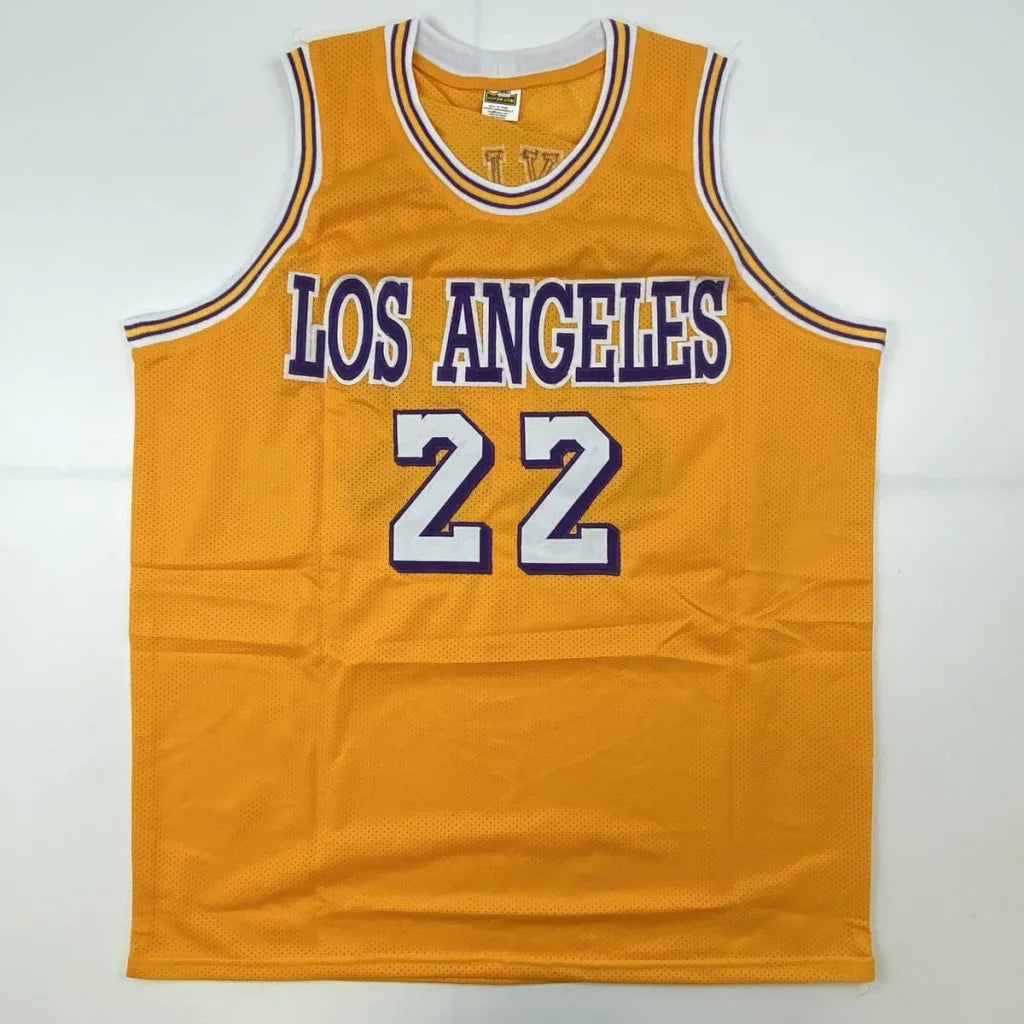 Autographed Elgin Baylor Los Angeles LA Yellow Basketball Jersey JSA COA | Authenticated Signed Sports Jersey | vintageantiquesgifts.com