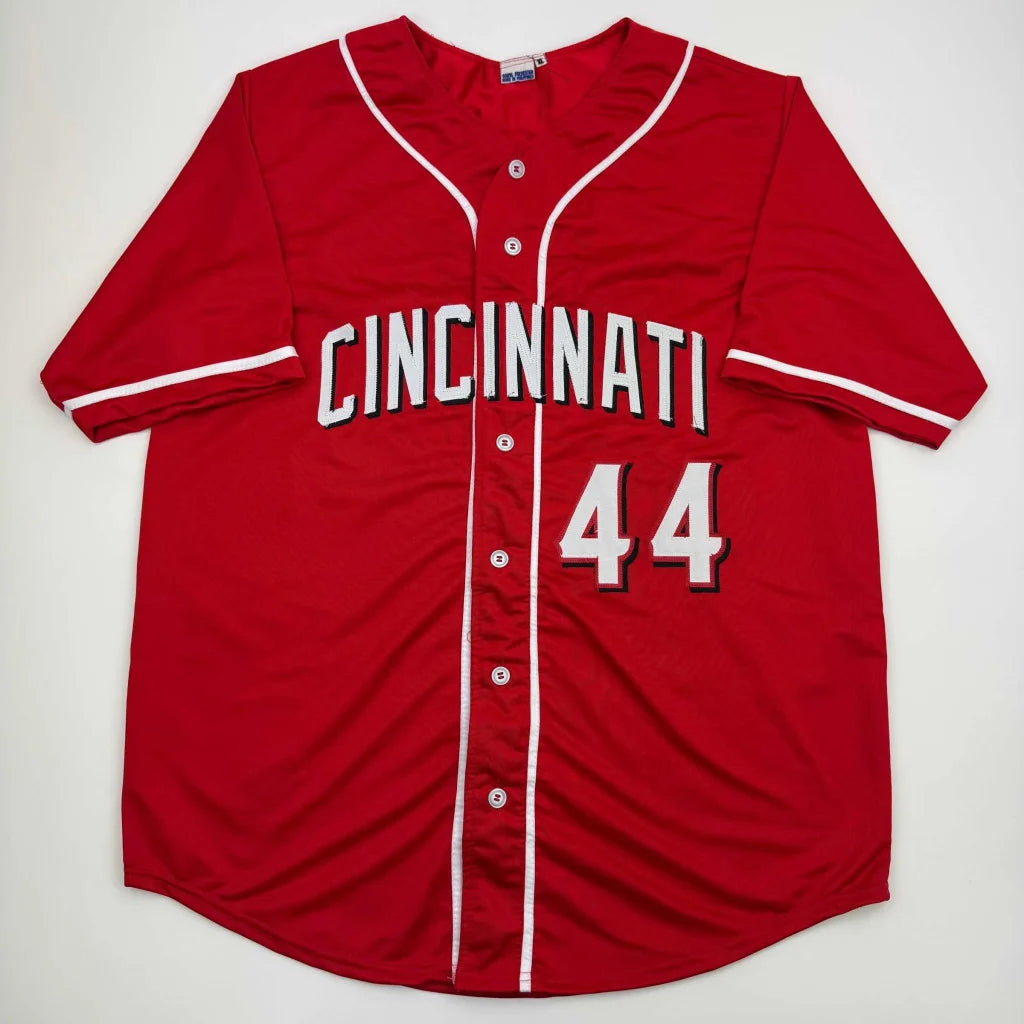 Autographed Elly De La Cruz custom jersey, red Cincinnati Reds MLB pro sports design