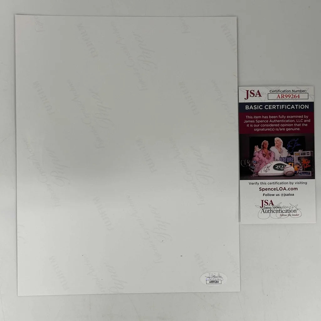 White paper with JSA basic certification sticker for Adrian Grenier Kevin Connolly Johnny Drama photo