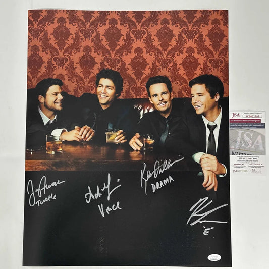 Autographed Entourage cast photo featuring Adrian Grenier Kevin Connolly and Jerry Ferrara
