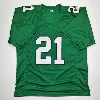 Autographed Eric Allen Philadelphia Kelly Green Football Jersey Beckett BAS COA | Authenticated Signed Sports Jersey | vintageantiquesgifts.com