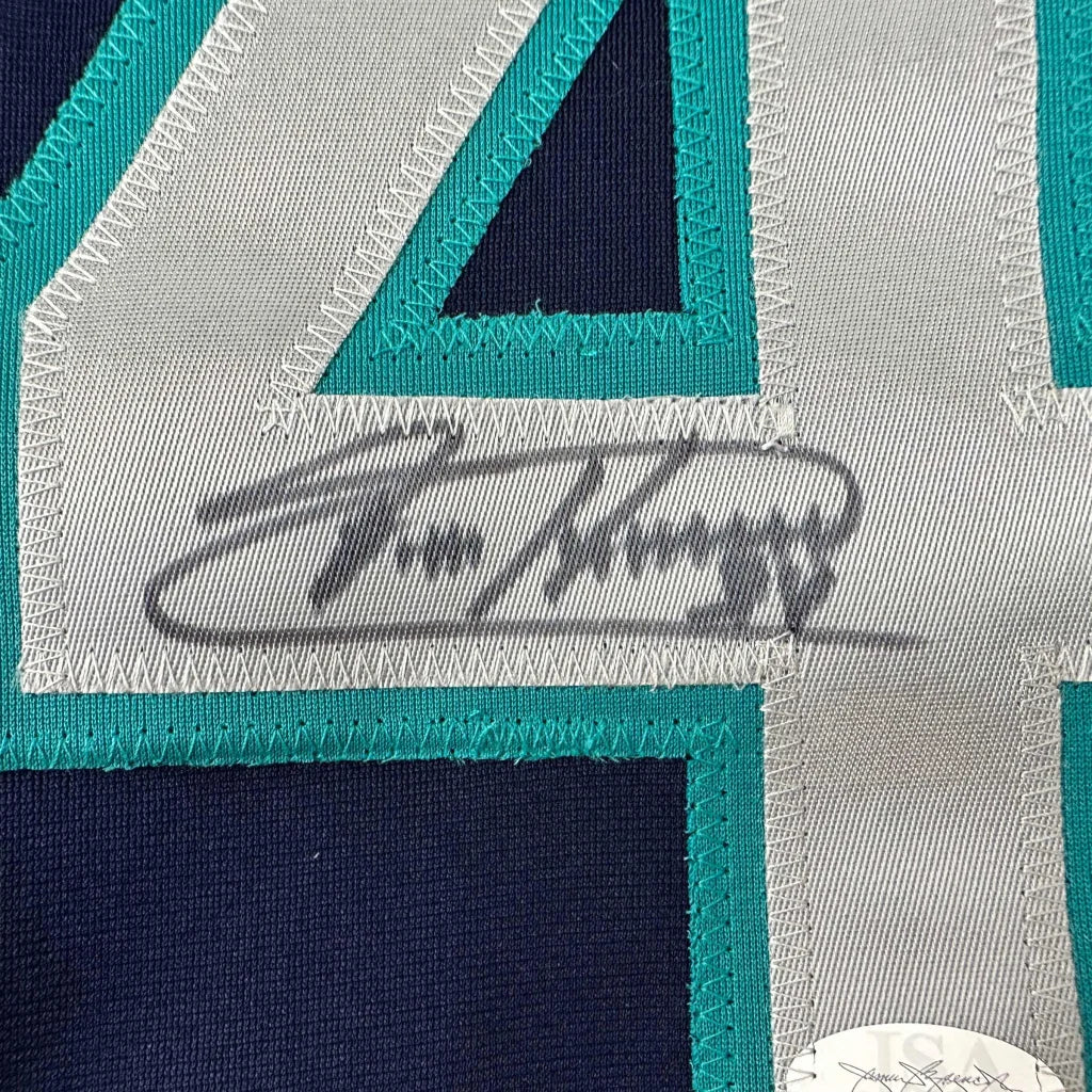Autographed Felix Hernandez Seattle Blue Baseball Jersey JSA COA | Authenticated Signed Sports Jersey | vintageantiquesgifts.com