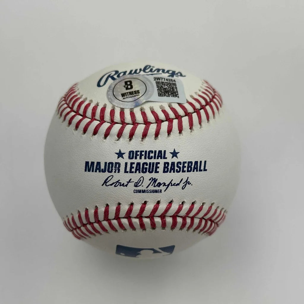 Autographed Fergie Jenkins Rawlings Official MLB Baseball with red stitching, Beckett COA