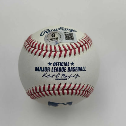 Autographed Fergie Jenkins Rawlings Official MLB Baseball with red stitching, Beckett COA