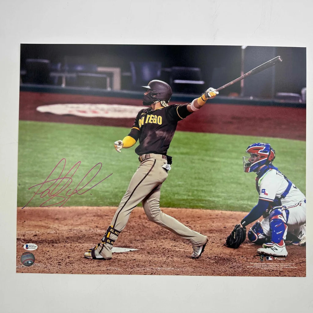 Autographed Fernando Tatis Jr San Diego Padres 16x20 baseball photo with Beckett BAS COA
