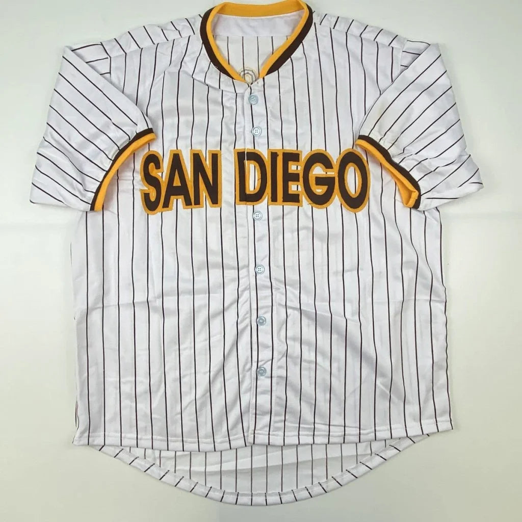 Autographed Fernando Tatis Jr. San Diego Pinstripe Baseball Jersey JSA COA | Authenticated Signed Sports Jersey | vintageantiquesgifts.com