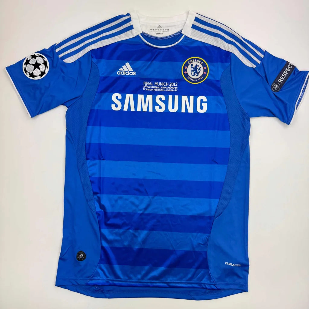 Autographed Fernando Torres Chelsea FC blue jersey with Samsung sponsor
