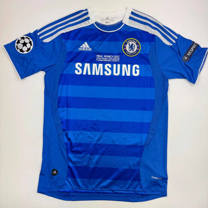 Autographed Fernando Torres Chelsea FC blue jersey with Samsung sponsor