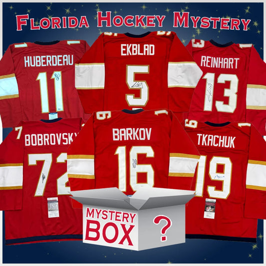 Autographed/Signed Florida Hockey Jersey Mystery Box with PSA JSA or Beckett COA | Hall of Fame Sports Memorabilia | vintageantiquesgifts.com