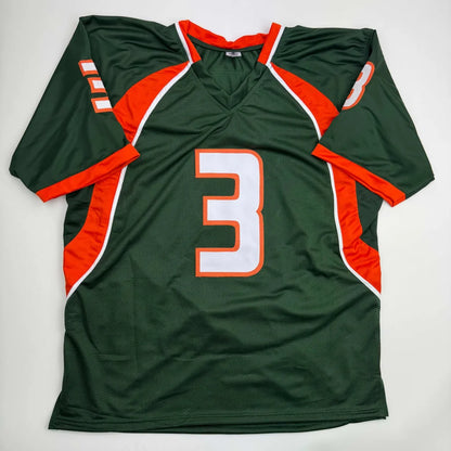 Autographed Frank Gore Miami Green Football Jersey JSA COA | Authenticated Signed Sports Jersey | vintageantiquesgifts.com