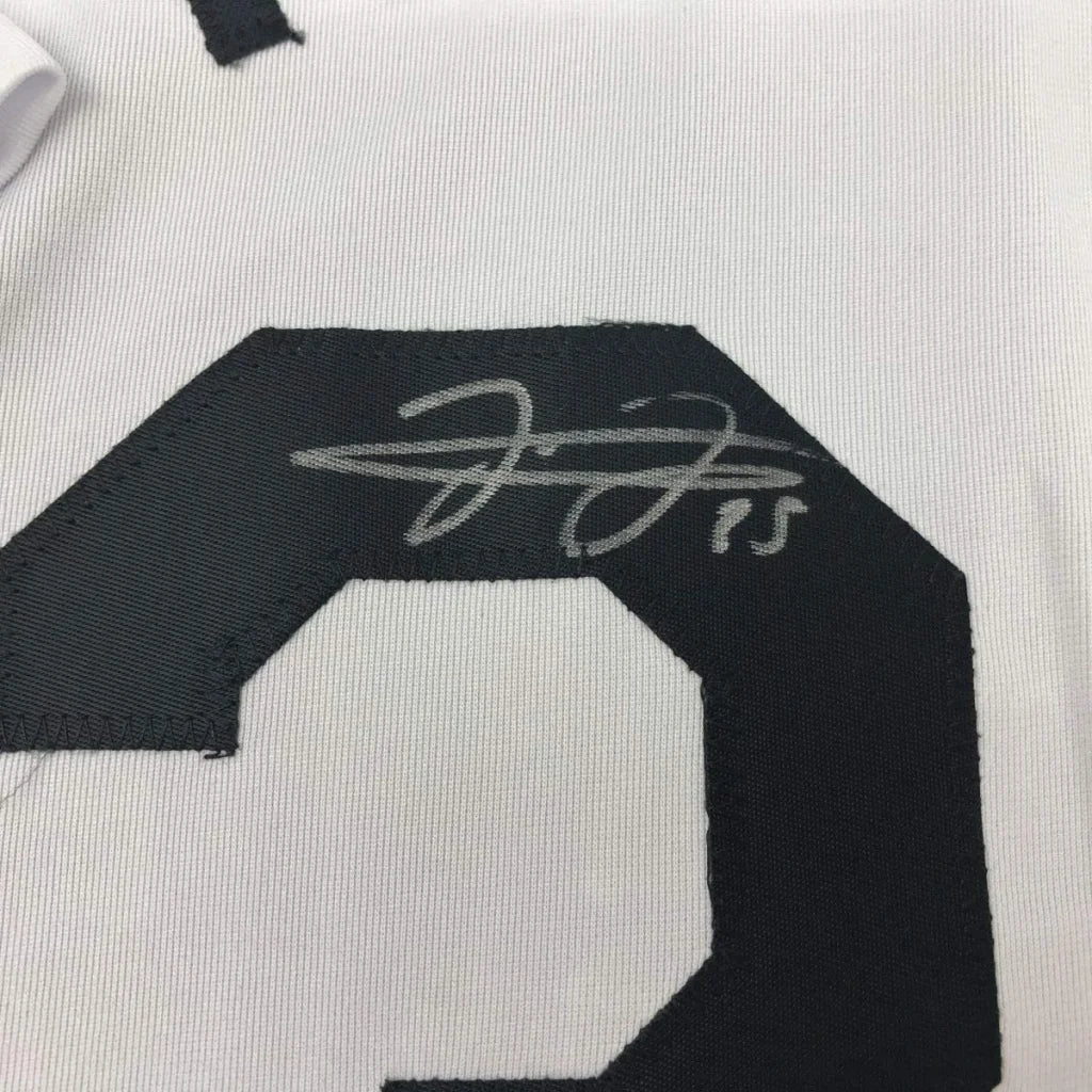 Authentic THOMAS 35 custom jersey with black number 2 and autograph from professional sports league