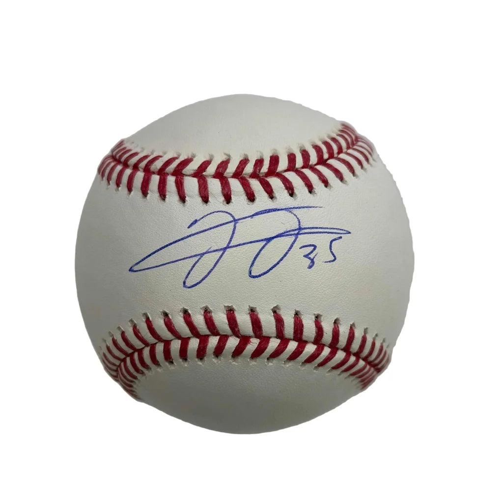 Autographed Frank Thomas white MLB baseball with red stitching, Beckett COA