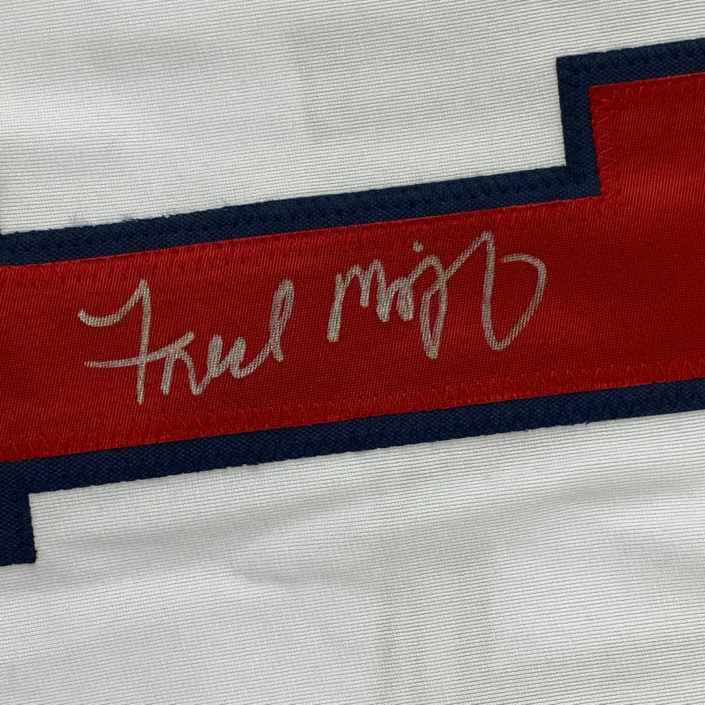 Autographed Fred McGriff Atlanta White Baseball Jersey JSA COA | Authenticated Signed Sports Jersey | vintageantiquesgifts.com