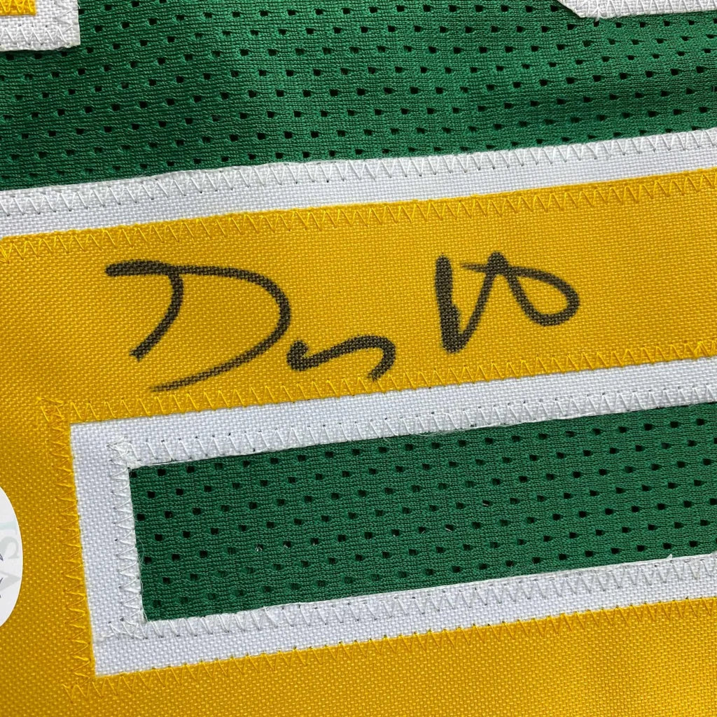 Autographed Gary Payton Seattle green custom jersey with JSA COA