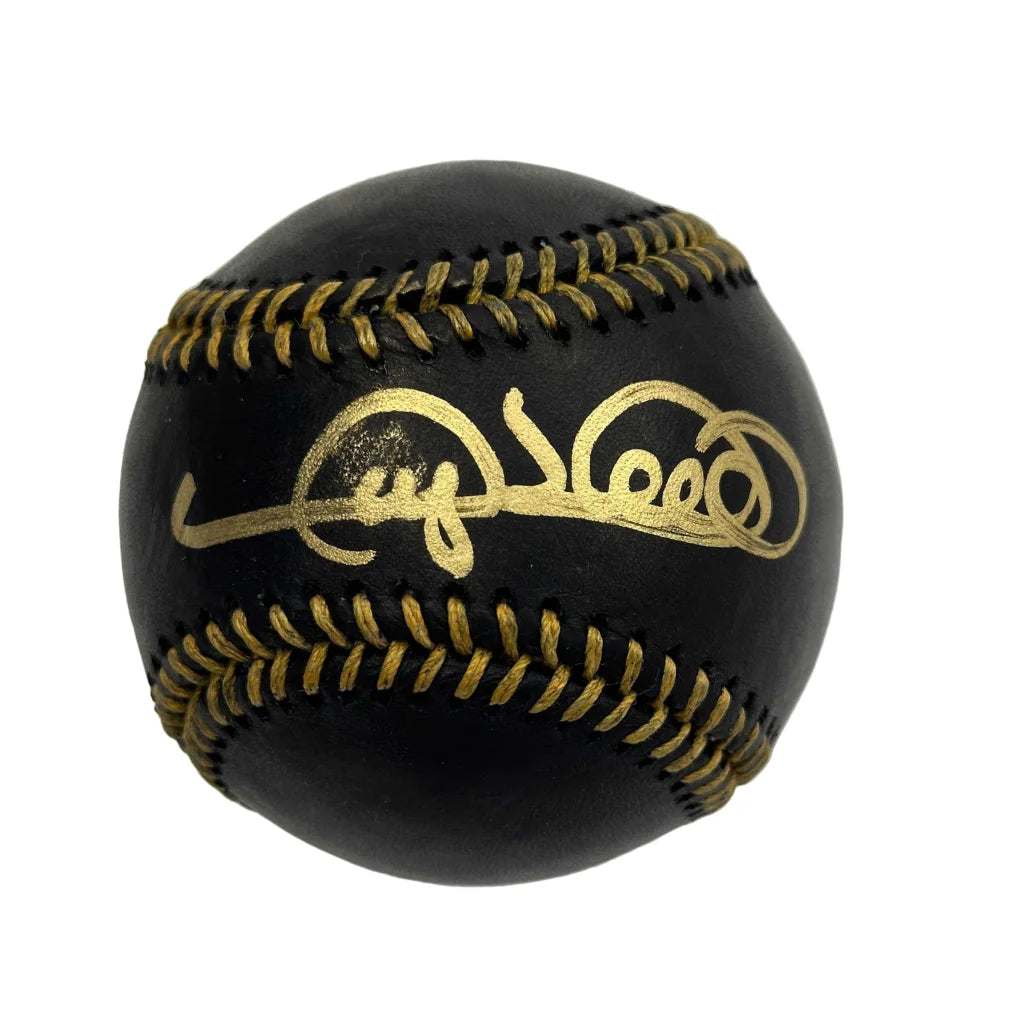 Autographed/Signed Gary Sheffield Black Rawlings Official Major League ROML Baseball JSA COA